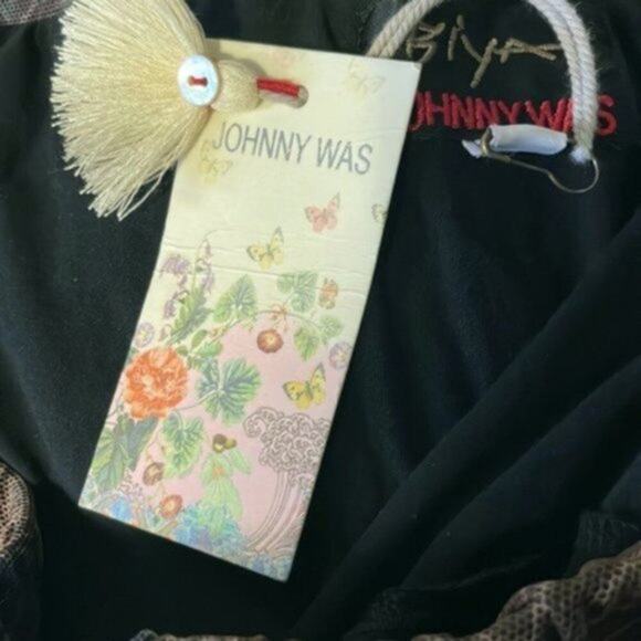 Johnny Was Wilhelmena Tiered Mesh Skirt multi colored XL - Picture 11 of 14